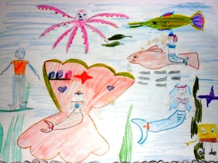 детский рисунок, юные художники на конкурсе, проводимом женским блогом и нумерологическим сайтом